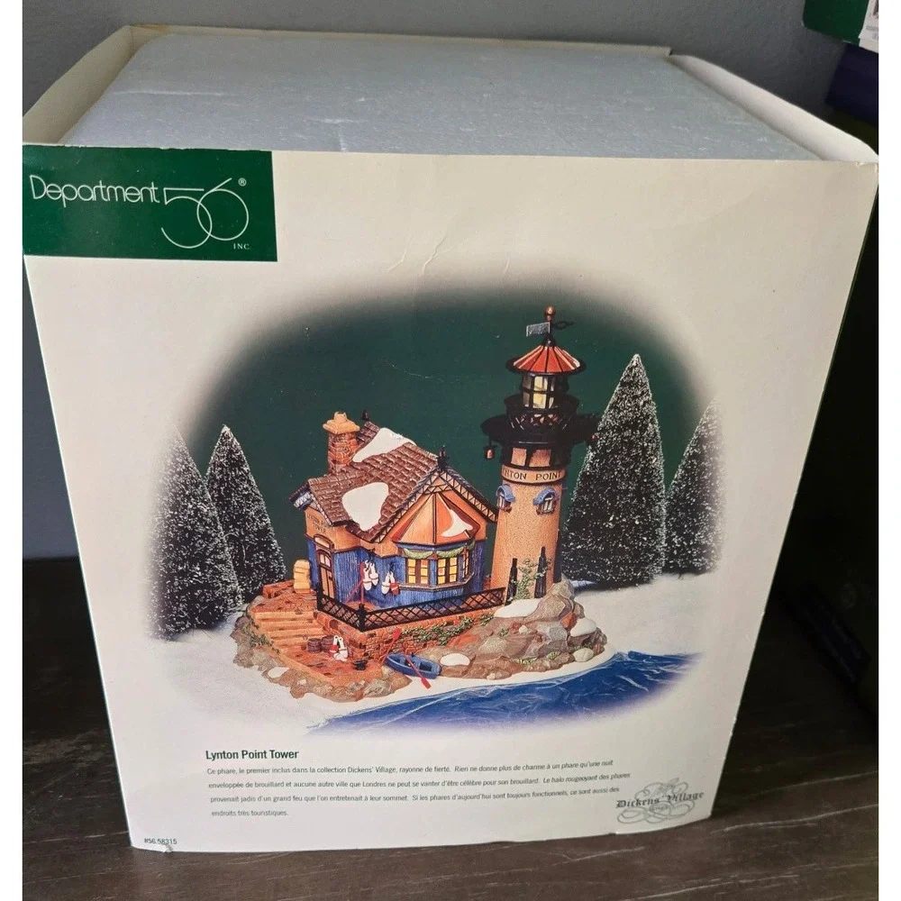 Department 56 Dickens Village Lynton Point Tower‎ Lighthouse Cottage dept 56